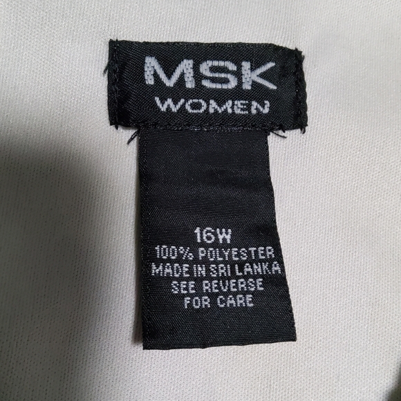 MSK Green/Purple Multi-Colored Sleeveless Floral Maxi Dress Size 16W - Picture 8 of 10